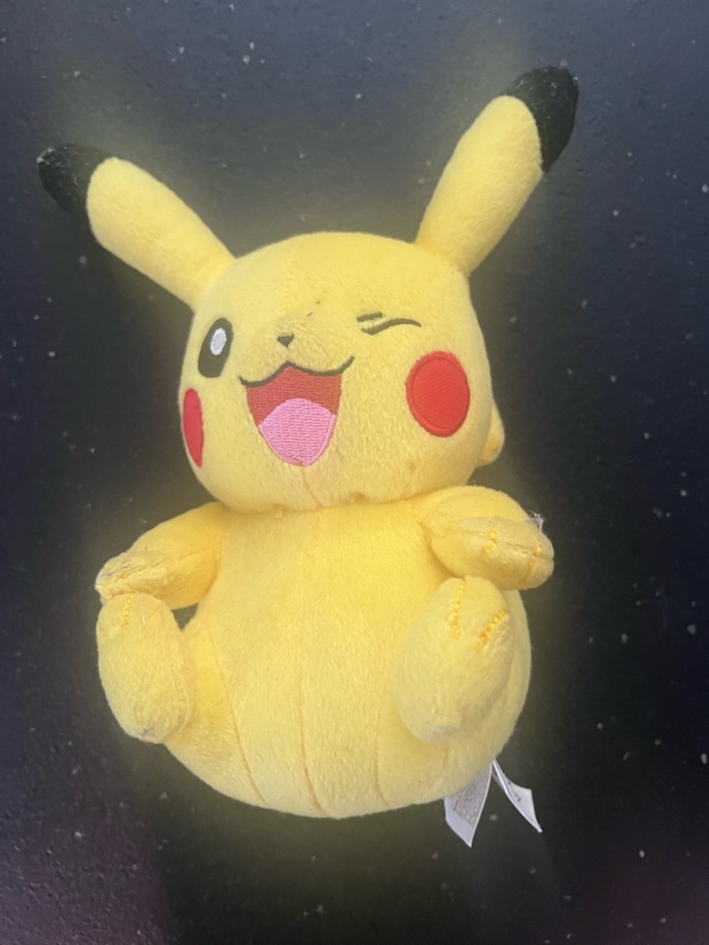 Yellow Pikachu plushie Tomy Pokemon